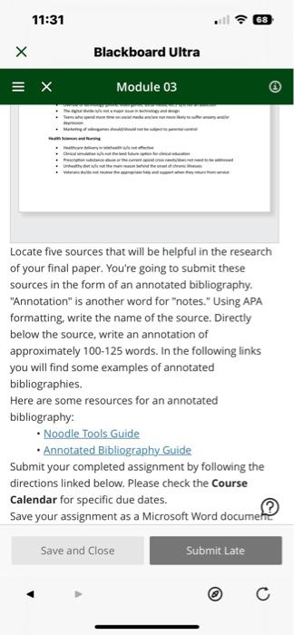 Locate five sources that will be helpful in the | Chegg.com
