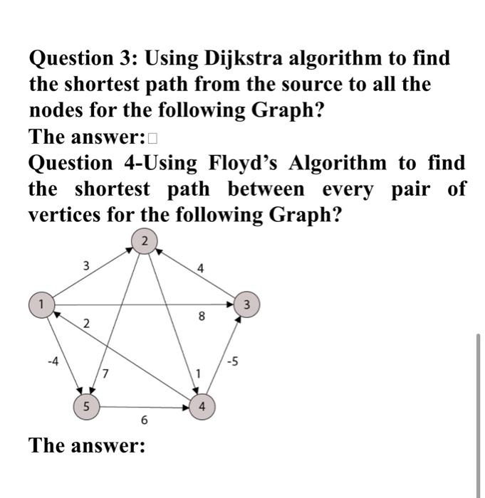 Solved Find The Minimum Spanning Tree For The Following | Chegg.com