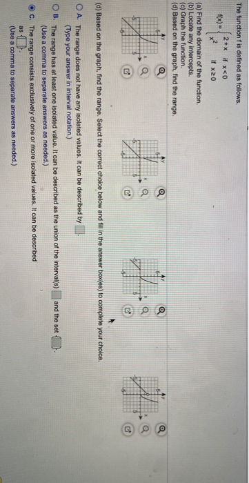 Solved The function f is defined as follows. f(x) 2+x if x