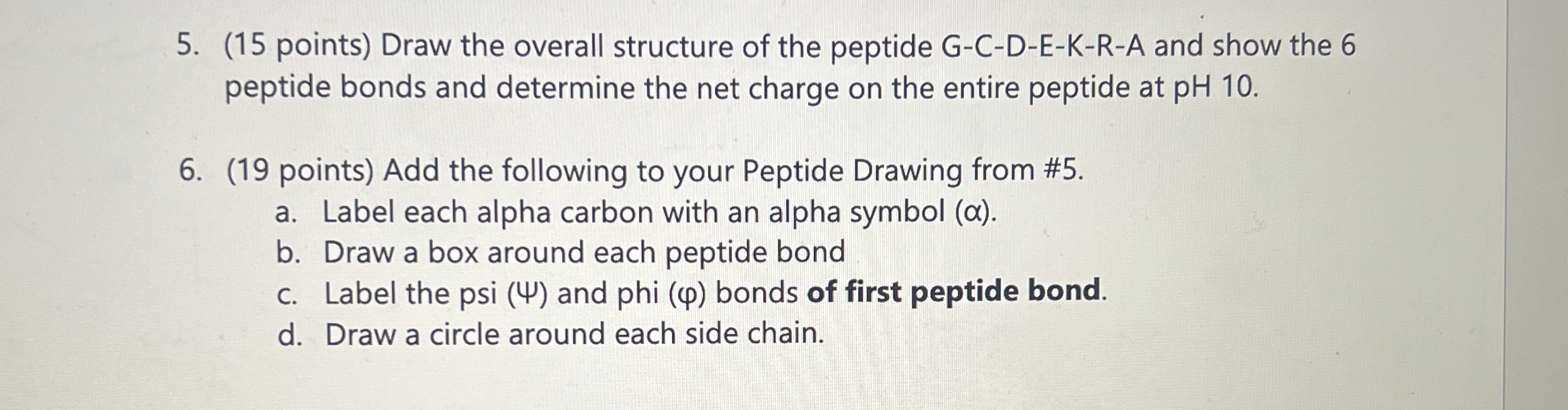 Solved - ﻿Draw the overall structure of the peptide | Chegg.com