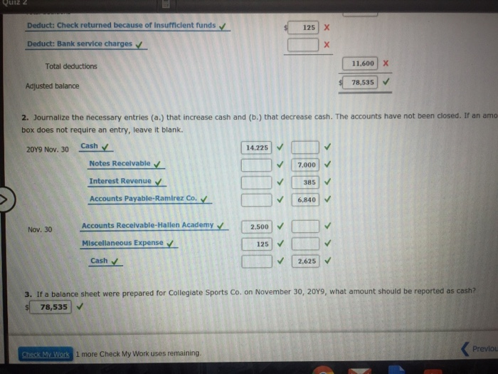 Solved Bank Reconciliation And Entries The Cash Account For Chegg