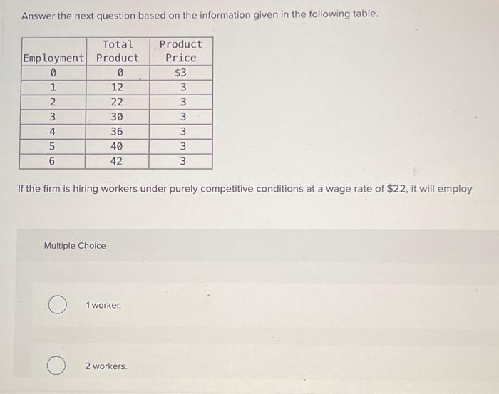 Solved Answer the next question based on the information | Chegg.com