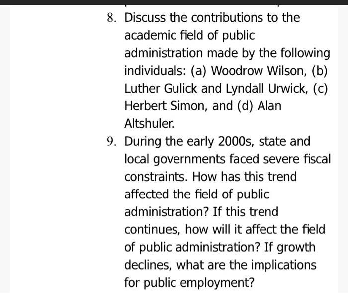 Solved 8. Discuss the contributions to the academic field of | Chegg.com