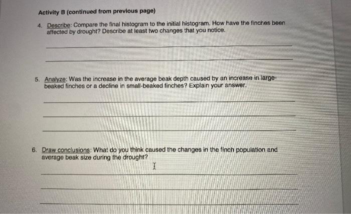 Solved Q4. Suppose the mean beak width of a finch population