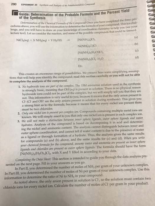 Solved EXERCISE 20 NAME LAB SECTION Report on Part III | Chegg.com