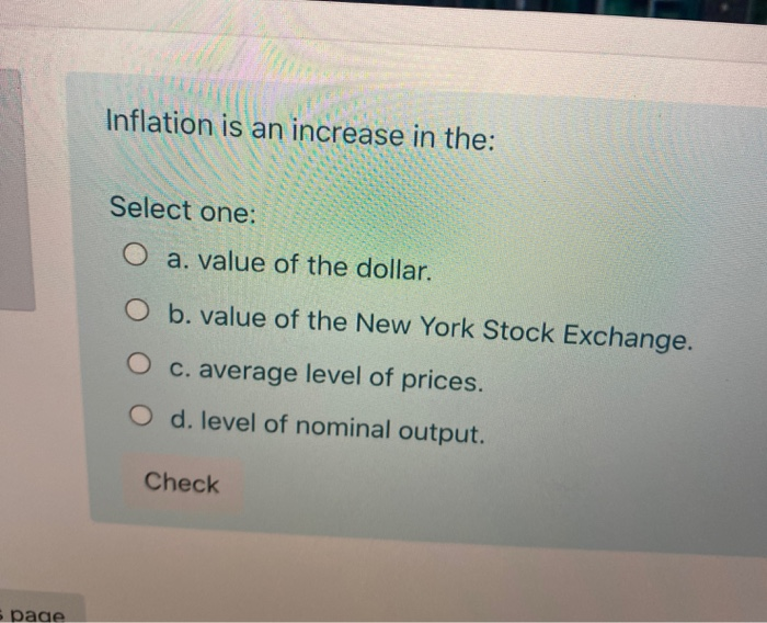 solved inflation willselect one:a. decrease... Solved Inflation tends to benefit: Select one: O a. lenders. | Chegg.com