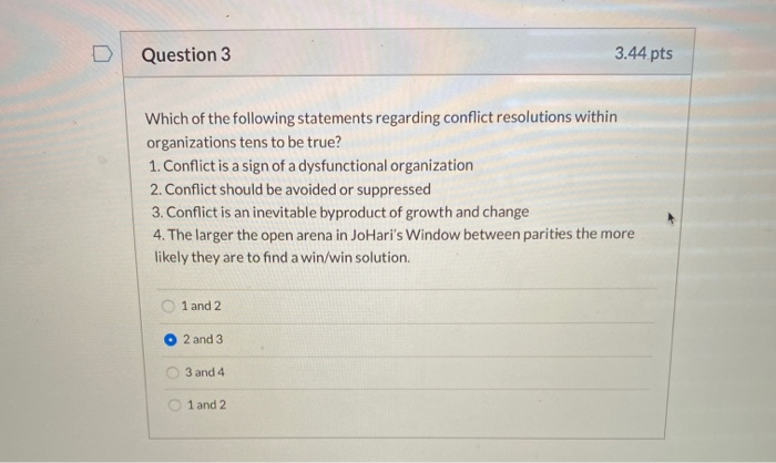 Solved Question 3 3.44 pts Which of the following statements | Chegg.com