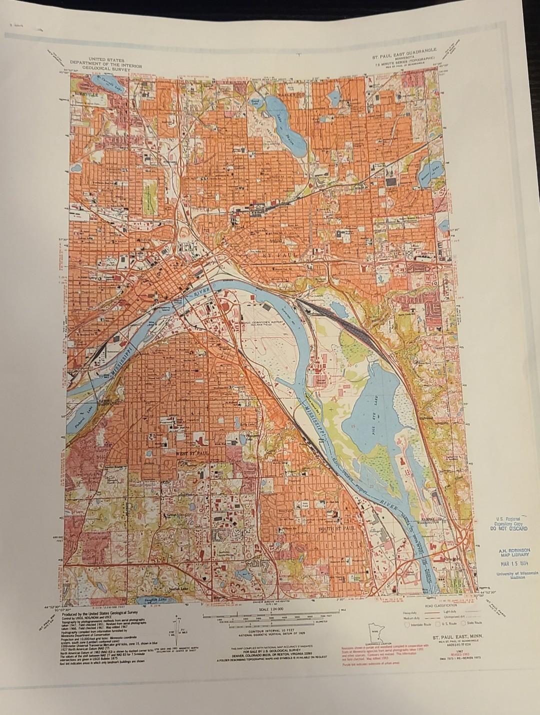 Aerial Photography Map of South St Paul, MN Minnesota