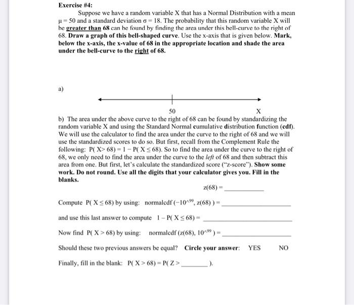 Solved Exercise #4: Suppose we have a random variable X that | Chegg.com