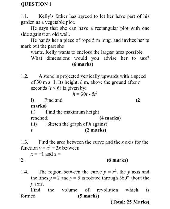 Solved Question 1 1 1 Kelly S Father Has Agreed To Let H Chegg Com