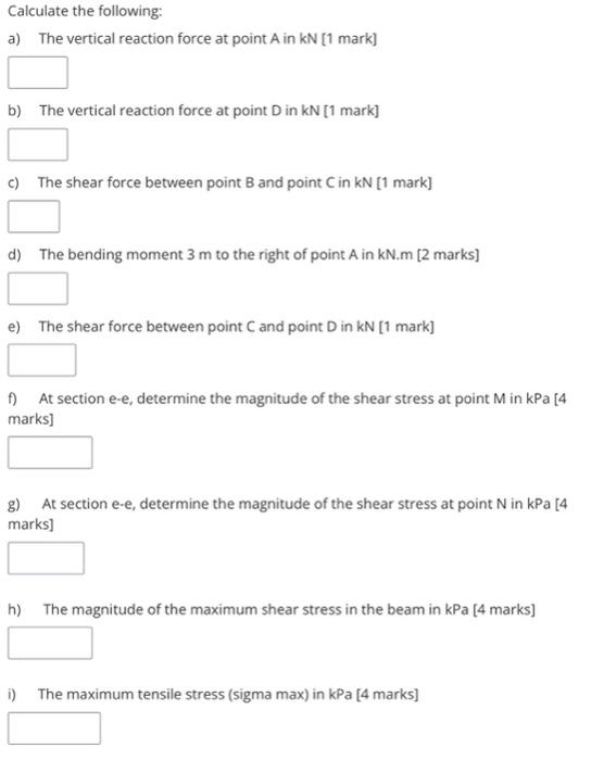 Solved QUESTION [22 marks] The following loads are applied | Chegg.com