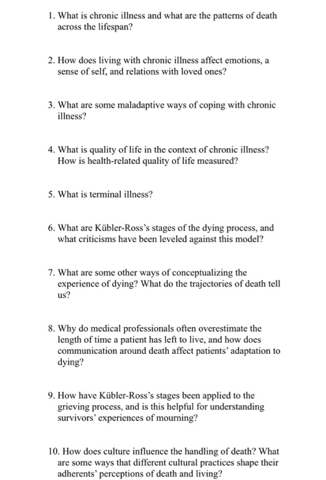 Solved 1. What is chronic illness and what are the patterns Solved 1. What is chronic illness and what are the patterns