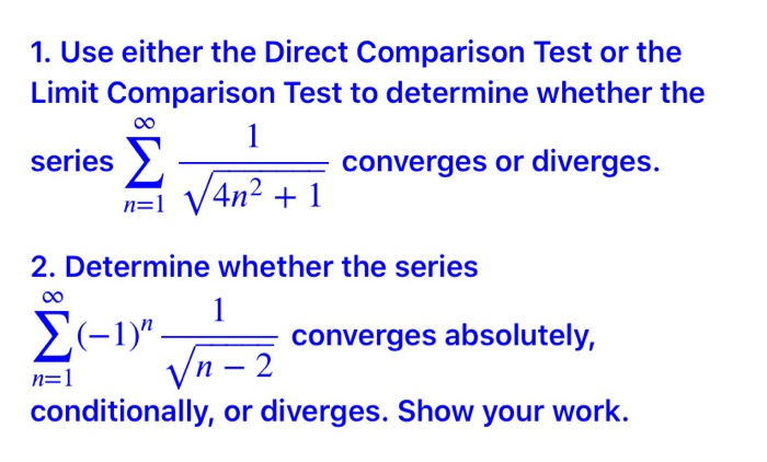 solved-1-use-either-the-direct-comparison-test-or-the-limit-chegg