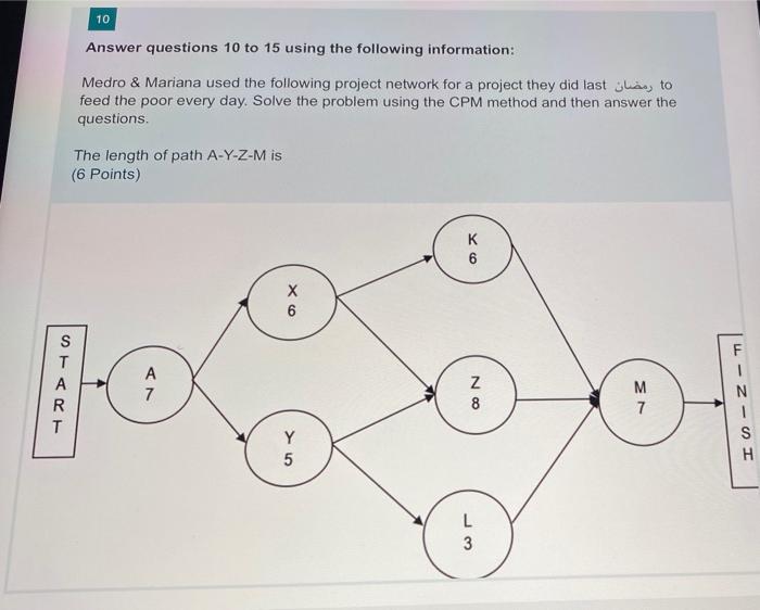 Solved 10 Answer questions 10 to 15 using the following | Chegg.com