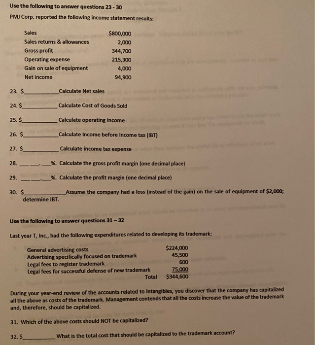 Solved Use the following to answer questions 18 - 19 AD | Chegg.com