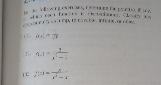 Solved For the following exercises, determine the point(s), | Chegg.com