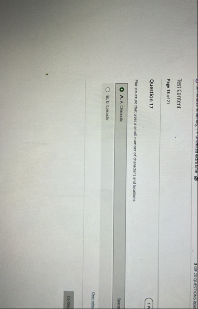 Solved 3 OF 20 QUESTIONS REMTest ContentPage 18 of | Chegg.com