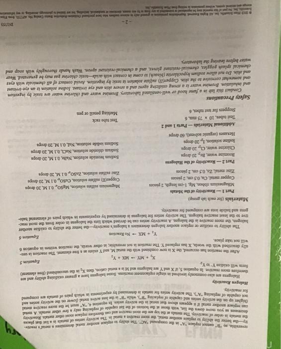 URGENT Flinn Scientific OxidationReduction Basics