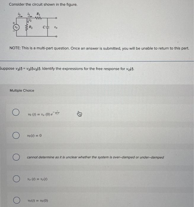 Solved Consider the circuit shown in the figure. R + I NOTE: | Chegg.com
