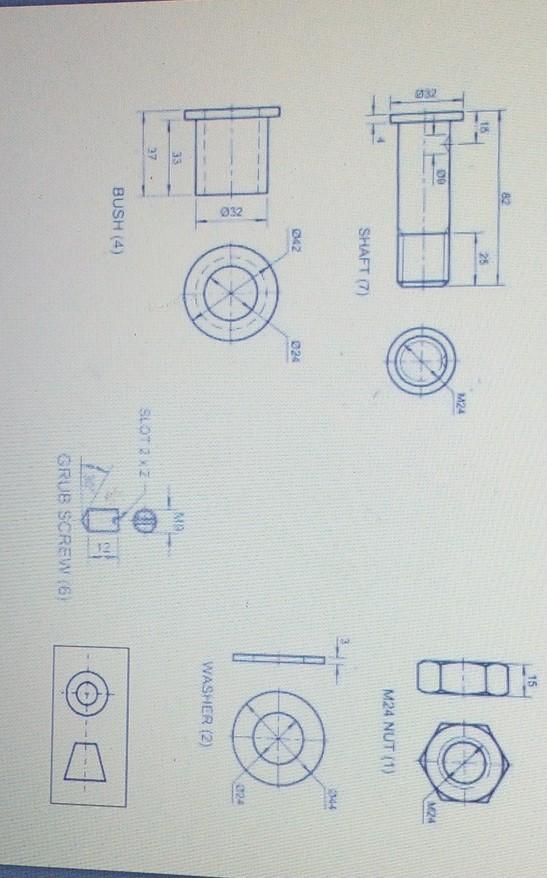 Solved Given An isometric view of a Pulley Assembly (Figure