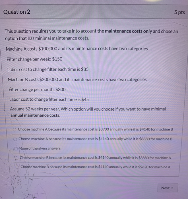 Solved Question 2 5 pts This question requires you to take | Chegg.com