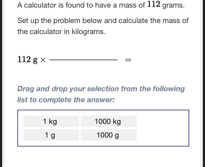 Calculate the mass 2024 in grams calculator