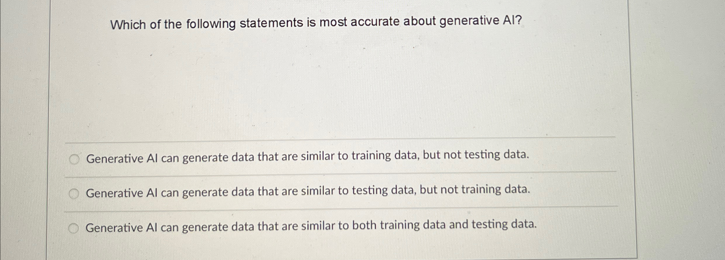 Solved Which of the following statements is most accurate | Chegg.com
