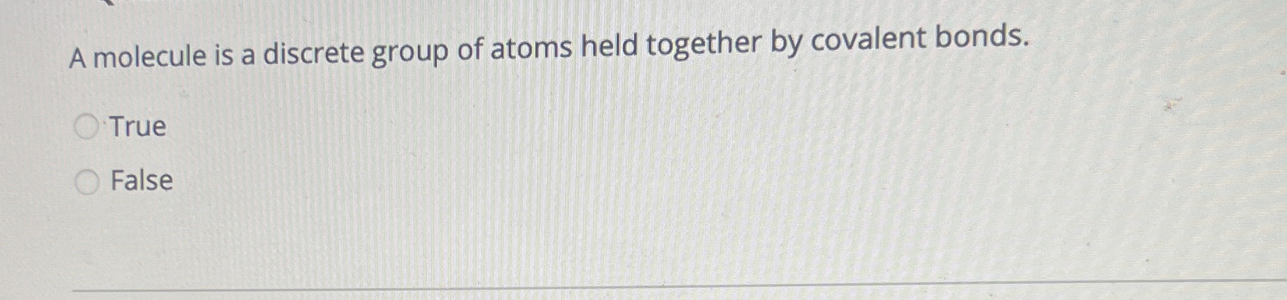 High Quality SOLUTION A molecule is a discrete group of atoms held ...