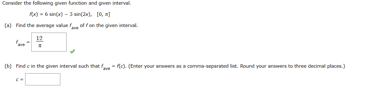 Solved Consider the following given function and given | Chegg.com