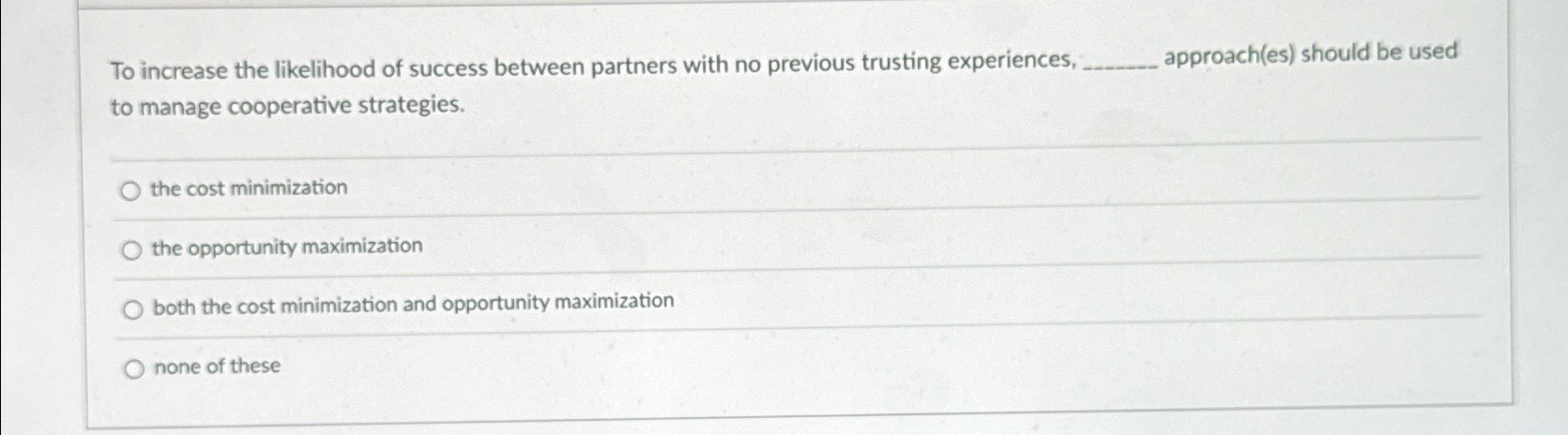 Solved To increase the likelihood of success between | Chegg.com