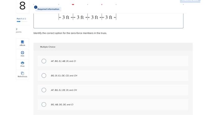 Solved Required Information Consider A Truss Shown Below, | Chegg.com