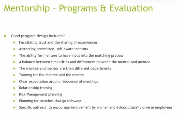 Getting Started with Program Evaluation: 2 Planning a Process Evaluation -  MENTOR