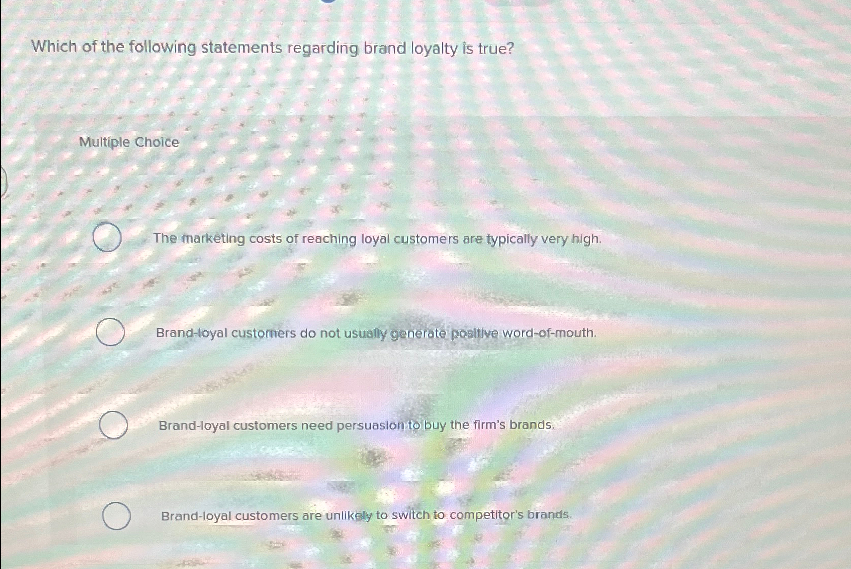 Solved Which of the following statements regarding brand | Chegg.com