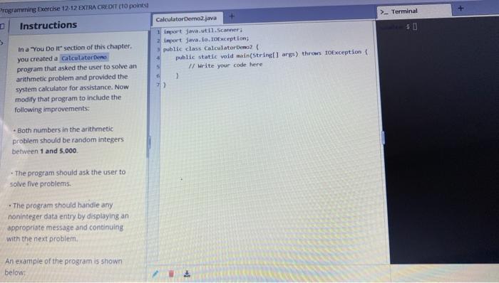 Solved Instructions In a "You Do It" section of this | Chegg.com