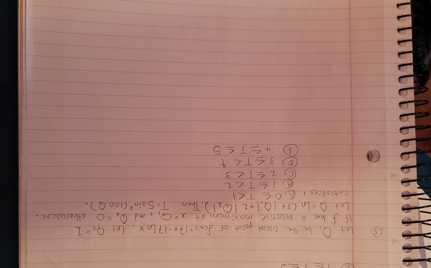 Solved 23 Let Q Be The Critical Point Of F X 17x 17 L Chegg Com