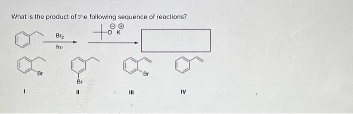 Solved What is the product of the following sequence of | Chegg.com