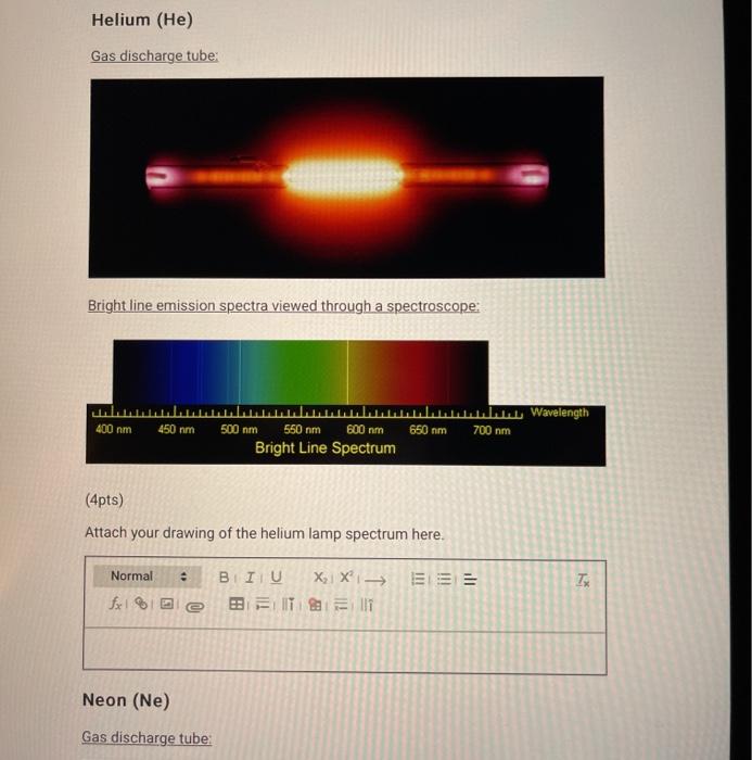 neon light spectrum