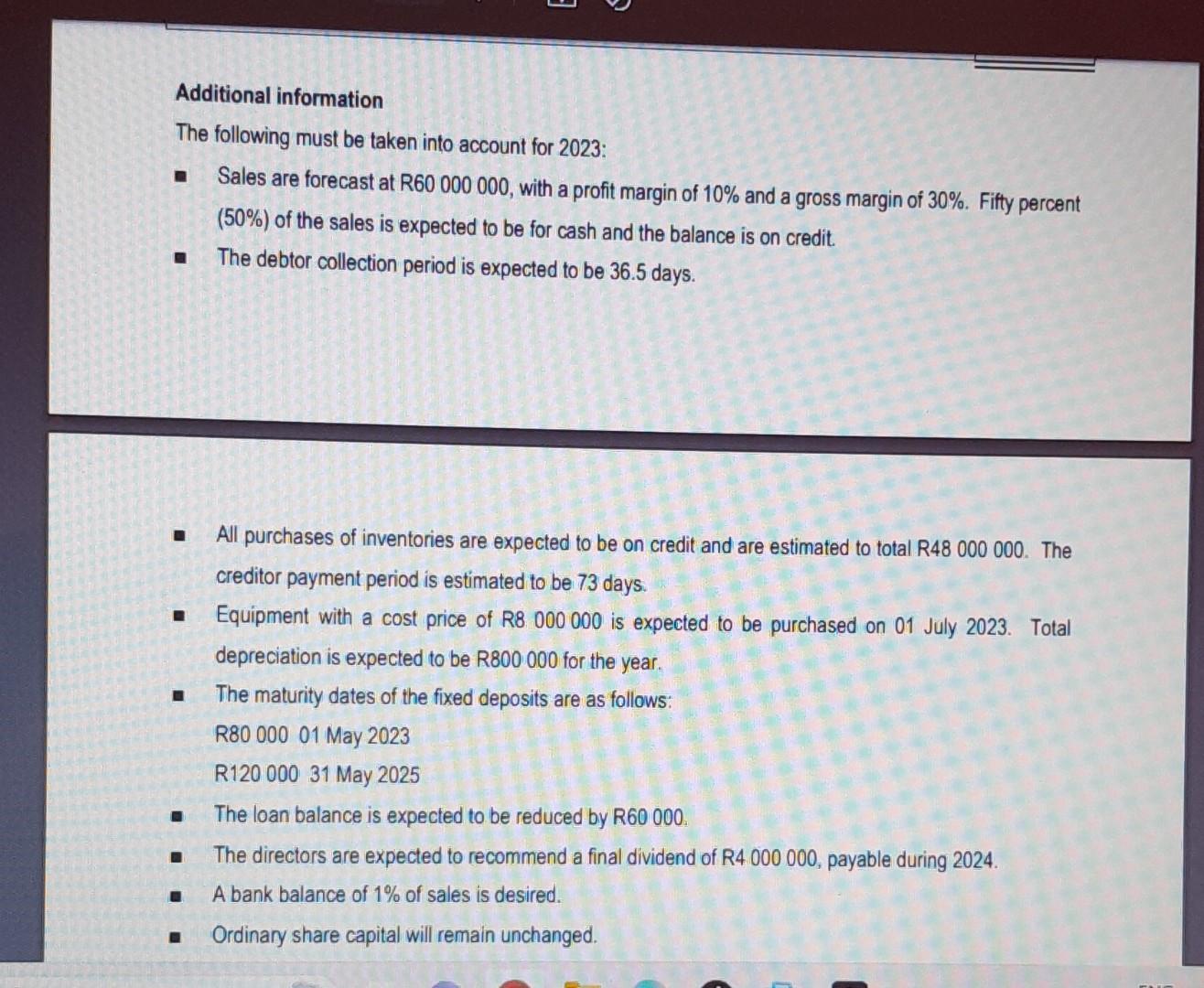 Solved REQUIRED Prepare the Pro Forma Statement of Financial | Chegg.com