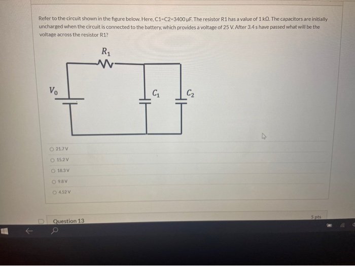 Solved Refer To The Circuit Shown In The Figure Below. Here, | Chegg.com