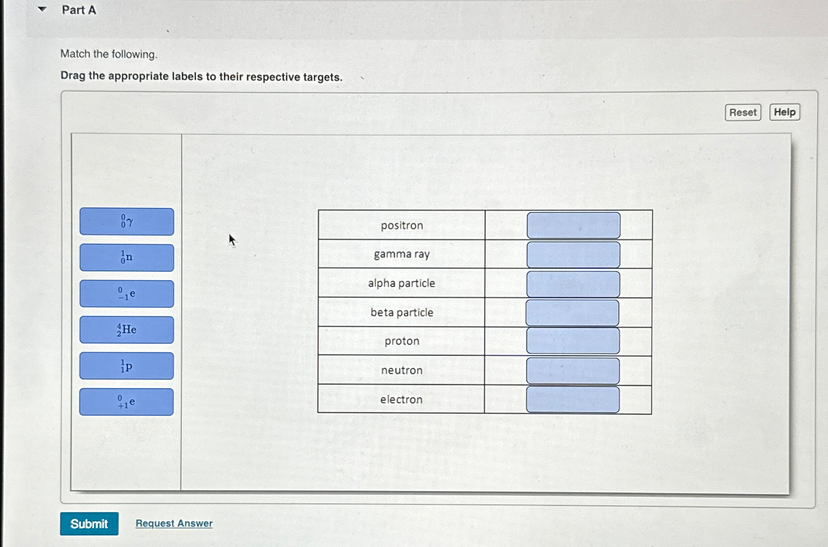 Solved Part AMatch The Following.Drag The Appropriate Labels | Chegg.com