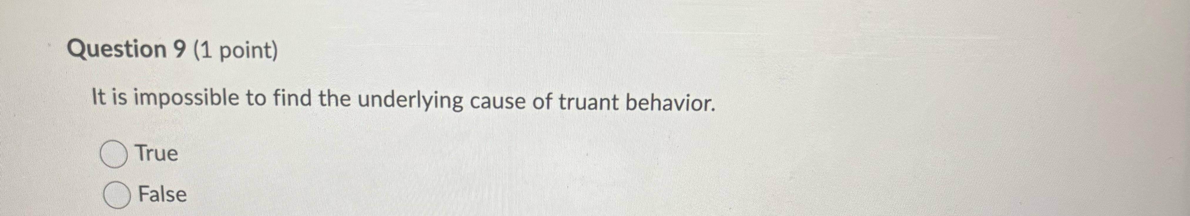 Solved Question 9 (1 ﻿point)It is impossible to find the | Chegg.com