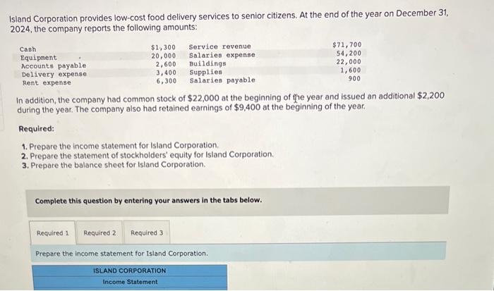 solved-sland-corporation-provides-low-cost-food-delivery-chegg