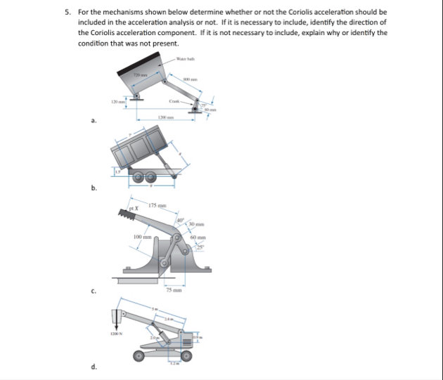 Solved For the mechanisms shown below determine whether or | Chegg.com
