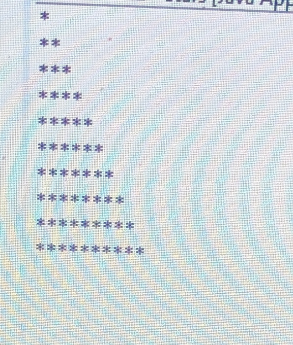 solved 3. please write java code to show the following... Solved modify Stars.java to print equilateral triangle of | Chegg.com
