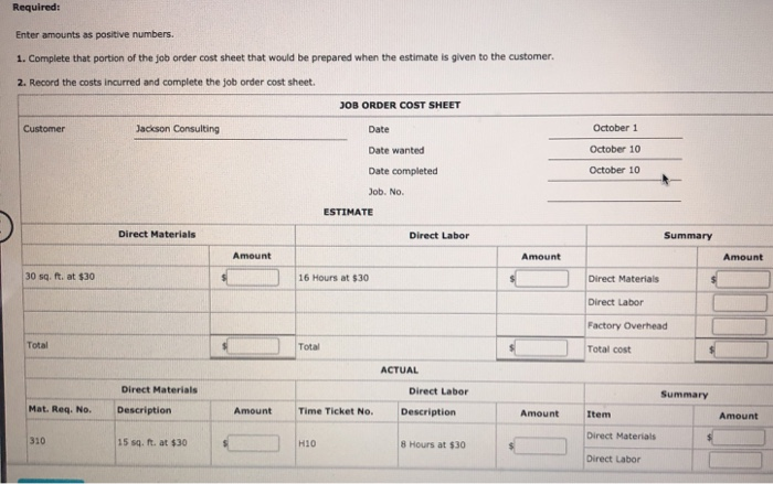 Job Order Cost Sheet Remnant Carpet Company Sells And Chegg