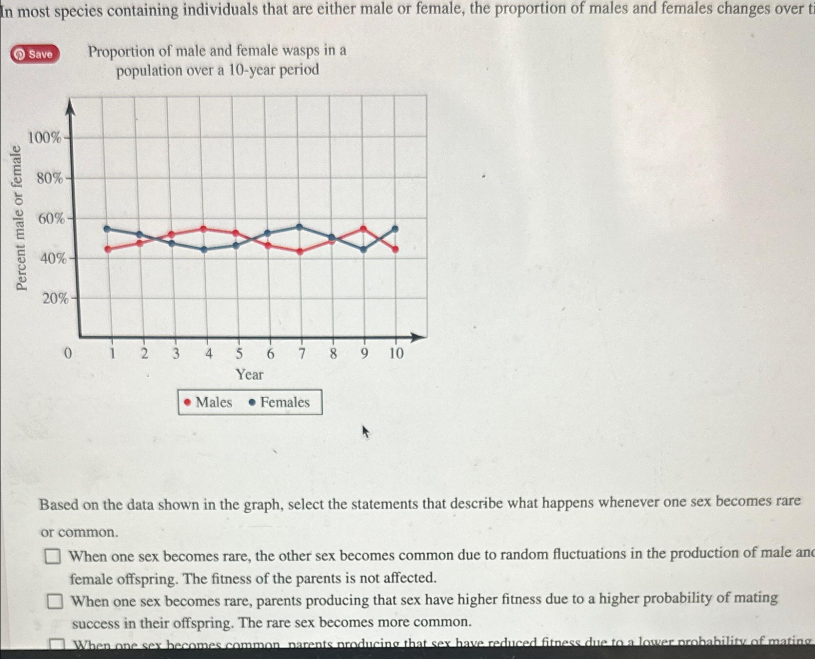 Solved In most species containing individuals that are | Chegg.com