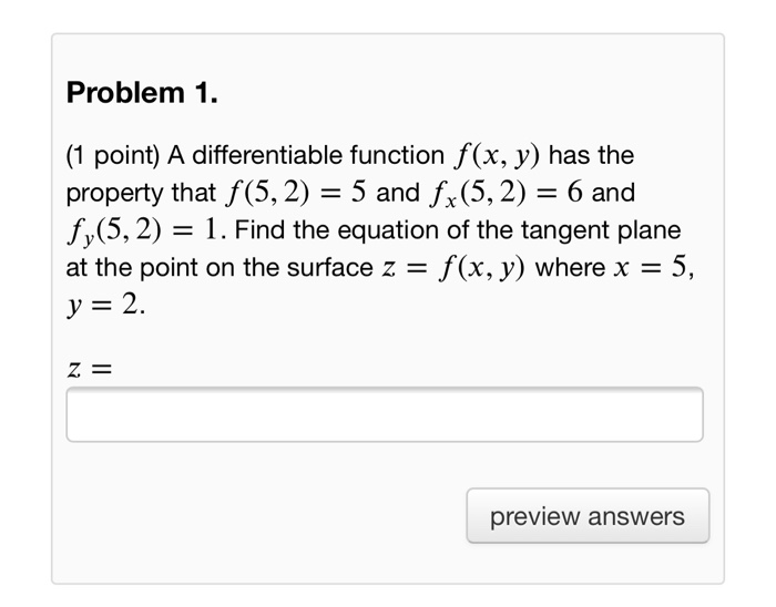 Solved Problem 1 1 Point A Differentiable Function Fx 6502