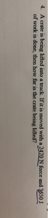 Solved Work and Power Worksheet Answer each question by | Chegg.com