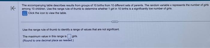 Solved The accompanying table describes results from groups | Chegg.com