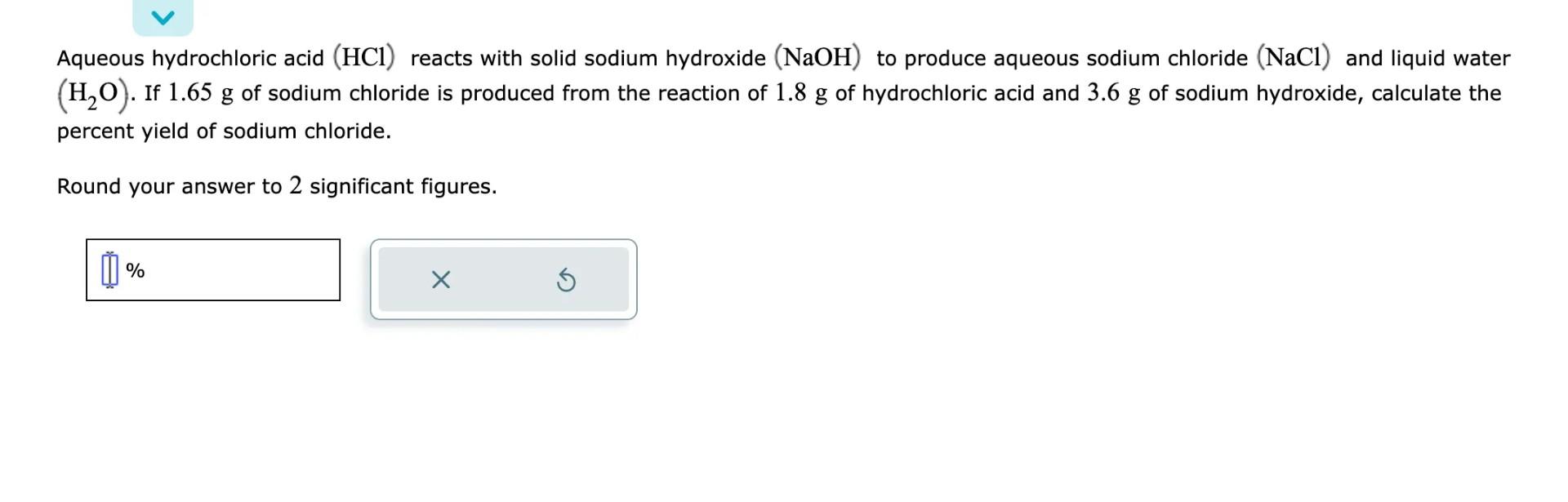 Solved Aqueous hydrochloric acid (HCl) reacts with solid